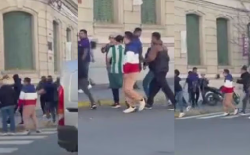 Hubo empujones y trompadas entre militantes kirchneristas y de LLA en la previa del acto de Milei en Junín