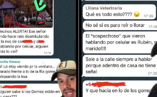 Pensaron que evitaban un robo por un grupo de WhatsApp, llamaron a la policía y destaparon una infidelidad