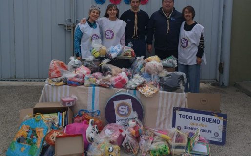 Scouts de Chubut y Fundación Sí realizaron una donación solidaria a la de Ricardo Rojas