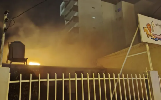 Un caloventor desató un incendio en una iglesia