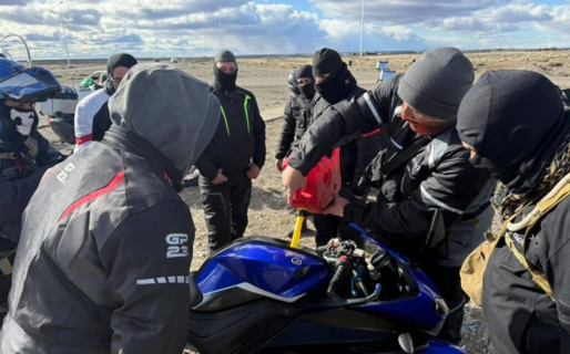 Por el Día del Niño, moteros de CR recorrieron Río Mayo con donaciones solidarias