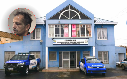 Un preso se escapó de una Comisaría de Caleta Olivia: la policía pide no trasladar desconocidos en la ruta