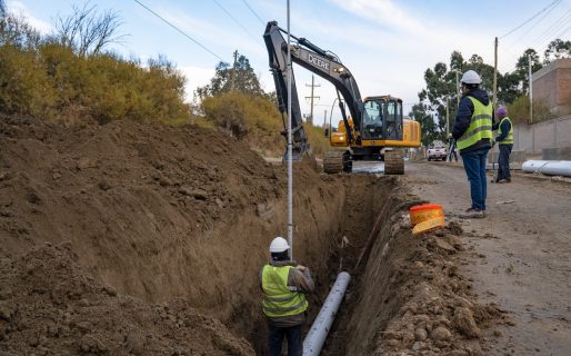 Culminaron el colector cloacal de la calle 748 que beneficiará a cientos de familias