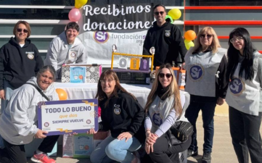 Fundación Si realizó una colecta de leche y galletitas en Km 3