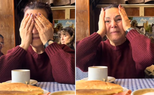 Fue a un bar con su mamá, le avisó que se había recibido y la reacción de un hombre emocionó a todos