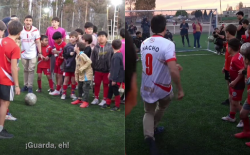 Blooper: Torres pateó un penal y casi noquea a su fotógrafo