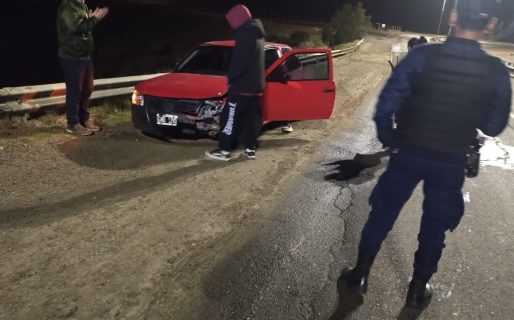 Despiste vehicular en la Ruta Nacional N°3: el conductor dio positivo en alcoholemia