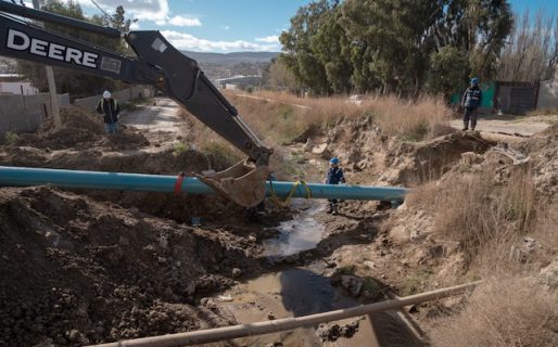 Beneficio para 2 mil familias: la SCPL concluyó el colector cloacal en Acceso Sur y Cordón Forestal
