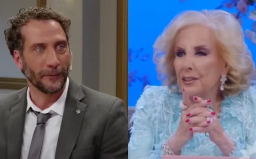 La reacción de Luciano Cáceres cuando Mirtha Legrand le preguntó por su relación con Gloria Carrá
