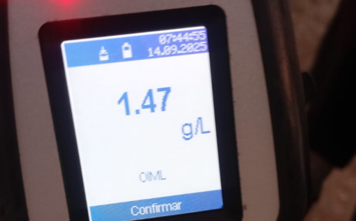 Un conductor borracho circulaba a alta velocidad mientras realizaba maniobras peligrosas