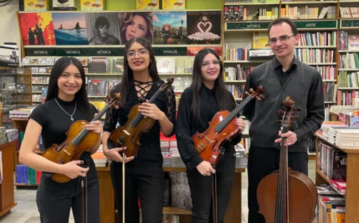 Este sábado, el cuarteto de cuerdas Elysium tocará en la Librería Yenny