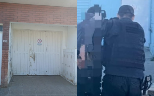 Fue sorprendido mientras intentaba forzar un garaje, intentó fugarse pero fue detenido