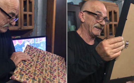 Le regaló a su abuelo una foto con su difunta esposa hecha con IA y la reacción fue impensada