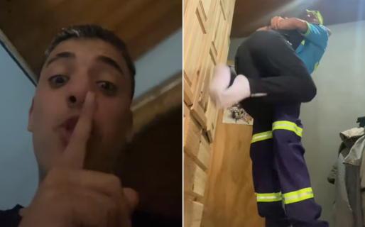 Un joven consiguió trabajo, le mostró el uniforme a su mamá y su reacción conmovió a todos