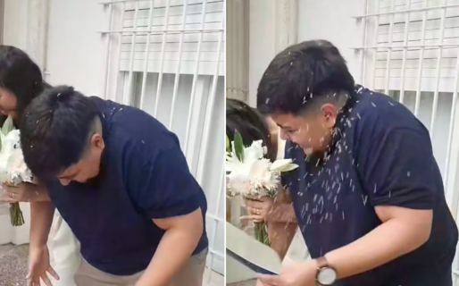 Un recién casado terminó en la guardia después del civil porque un grano de arroz le entró en el oído