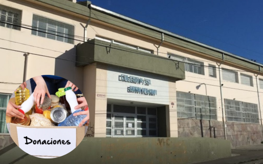 Estudiantes realizan una colecta solidaria para colaborar con el merendero del Club Stella Maris