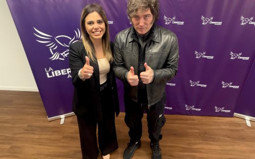 Maira Frías llamó a acompañar a Javier Milei en las elecciones del 26 de octubre