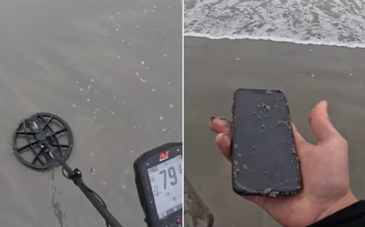Un cazador de tesoros encontró un iPhone 13 en la playa y lo devolvió a su dueña: “Me había dado por vencida”