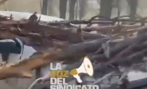 El fuerte viento desató el caos en las oficinas de YPF en Manantiales