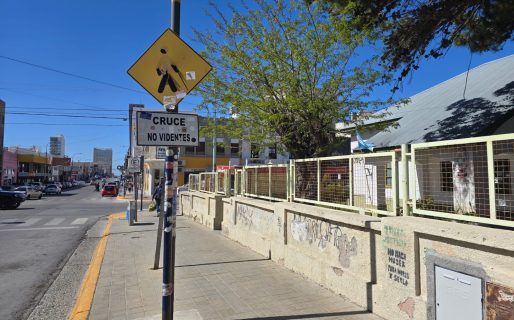 Exigen mejoras en veredas y señalización en la Escuela N°515 para estudiantes con disminución visual