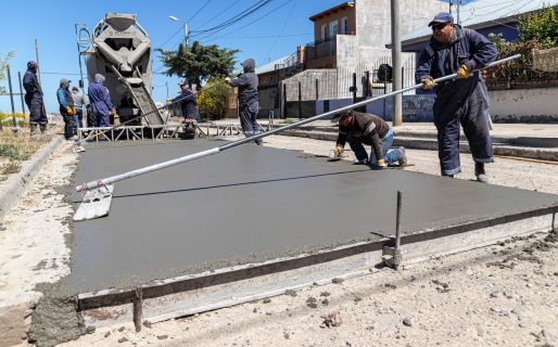 Avanza a buen ritmo la obra de pavimentación en barrio Don Bosco