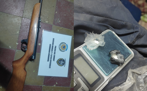 De día taller mecánico, de noche kiosco de droga: secuestraron cocaína, marihuana, armas y un auto