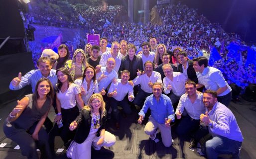 «Juan Pablo Luque es el candidato de Cristina, Massa y Alberto, el mismo modelo que hundió a Chubut y a toda la Argentina»