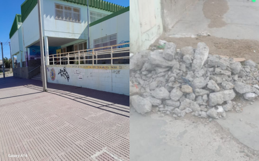 Vecinos de La Floresta piden cuidar los espacios: «Encontramos escombros afuera de la escuela»