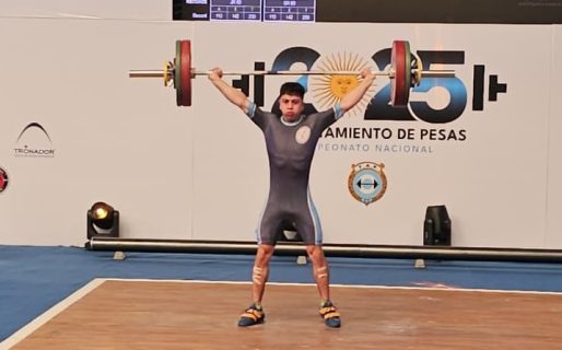 El comodorense Pablo Tahir se consagró campeón nacional de Levantamiento de Pesas
