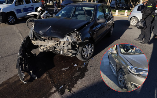 Fuerte accidente en avenida Alsina