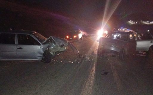 Choque con lesionados en el camino Roque González