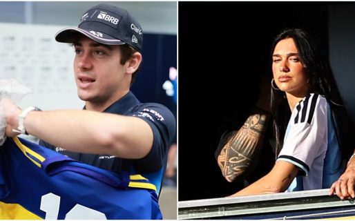Franco Colapinto le dejó un mensaje a Dua Lipa por su visita a la Bombonera en el Superclásico: “Que venga”