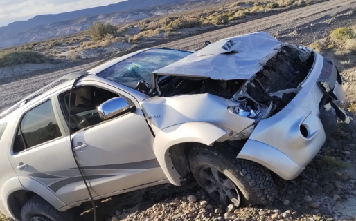 Dos personas resultaron heridas tras despiste en una ruta de Comodoro