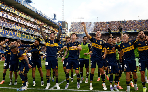 Los festejos de Boca tras ganar el Superclásico ante River