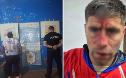 Conmoción en el fútbol: en medio de una pelea, le clavaron una llave en la cabeza a un jugador de General Lamadrid