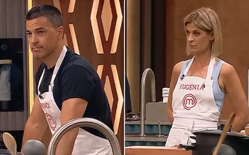 El chispazo del Chino Leunis y Eugenia Tobal en MasterChef Celebrity: “¡Se picó!»