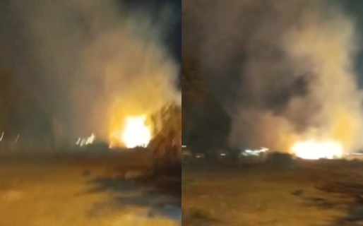 Se registró un foco de fuego en el parque Los Pioneros en Palazzo