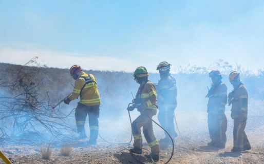 Se lograron contener los incendios en campos al norte de Trelew