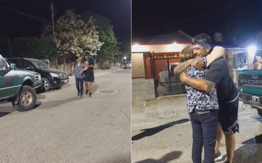 Le regaló un auto a su madre y cumplió el sueño de los dos