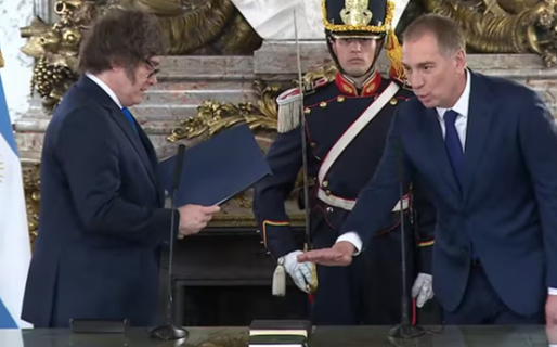 Santilli juró como ministro del Interior: «Vamos a tener una agenda común con los gobernadores»