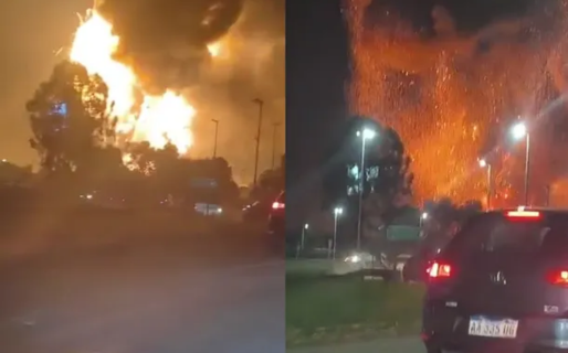 Tragedia y fuego en Ezeiza: cayó una avioneta sobre la central térmica y explotó una fábrica de pinturas