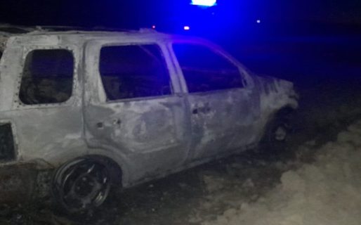 Se le incendió la camioneta mientras iba camino a Sarmiento 