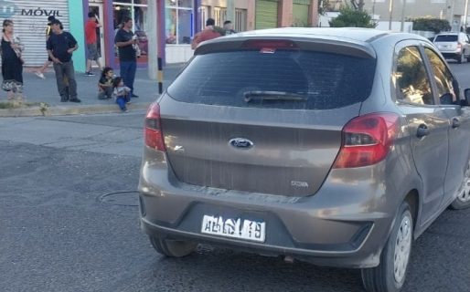 Una moto y un auto protagonizaron un choque en el Juan XXIII