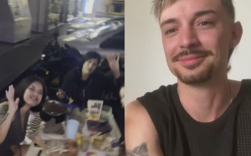 Es playero, su familia pasó Nochebuena con él en la estación de servicio y el video del festejo se hizo viral