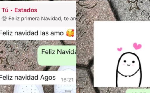 Le deseó una feliz navidad a su abuelo por WhatsApp y él la sorprendió con su respuesta