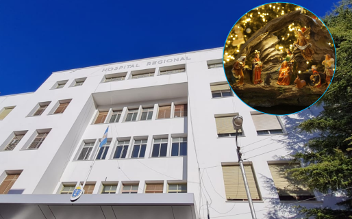Insólito: se robaron el pesebre del arbolito de Navidad del Hospital Regional