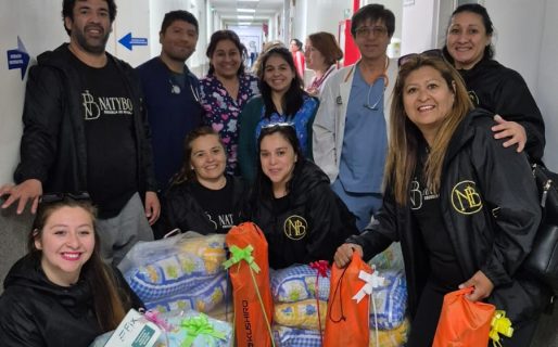 Una escuela de masajes reunió donaciones para el área de Pediatría del Hospital Regional