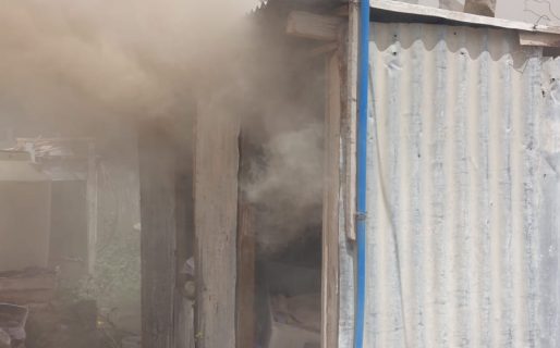 Galpón se incendia en B° Moure durante preparación de cordero navideño