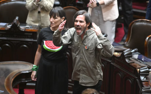 “La casta tiene miedo” y “Cristina Kirchner libre” fueron las frases de los nuevos diputados