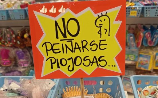 «Piojosas abstenerse»: el curioso aviso en un comercio chino comodorense
